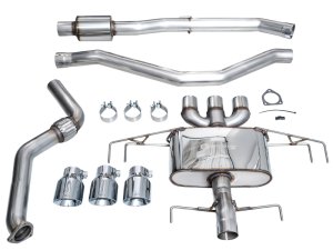 Acura Integra Performance Exhaust - Rear - AWE Tuning - Cat-Back Touring Edition - Chrome Silver - 2024+
